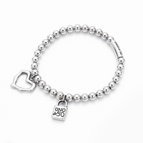 Stainless Steel Uno de 50 Bracelet-HF211214-UNSL1114-15