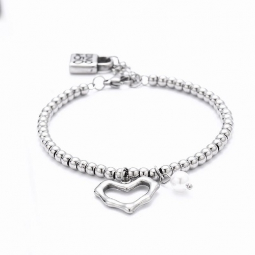 Stainless Steel Uno de 50 Bracelet-HF211214-UNSL1116-16