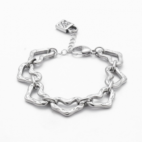 Stainless Steel Uno de 50 Bracelet-HF211214-UNSL1110-22