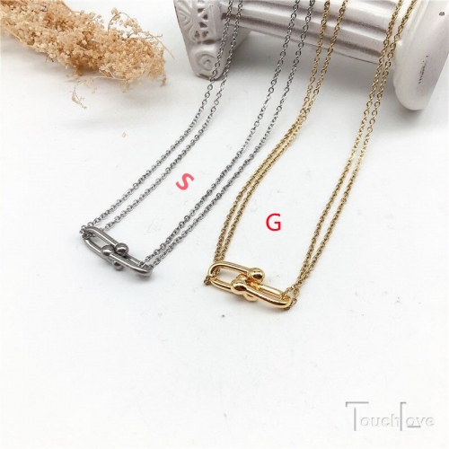 Stainless Steel Necklace-SN-688-G