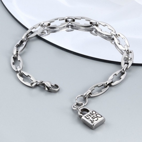 Stainless Steel Uno de 50 Bracelet-CH220115-P12RF60