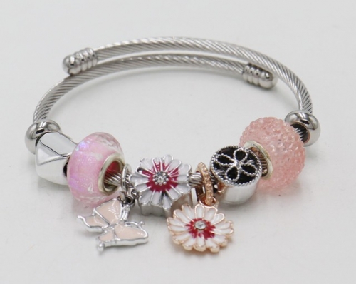 Stainless Steel Bracelet with alloy copper charms-DN220116-IMG_8117-9