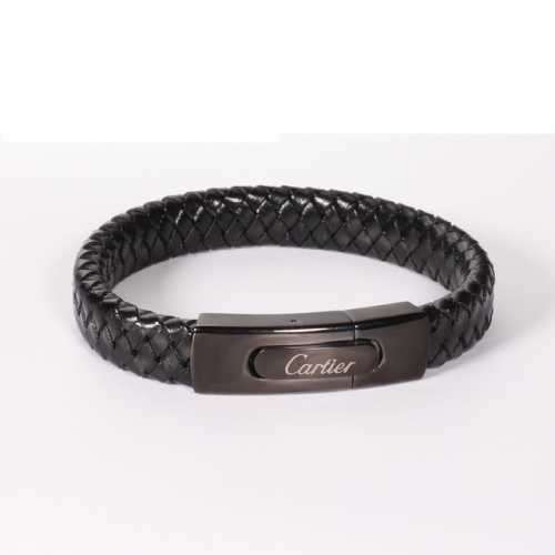 Stainless Steel Men Brand Bangle-HY220117-P21ENN6