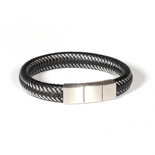 Stainless Steel Men Brand Bangle-HY220117-P19W3FD