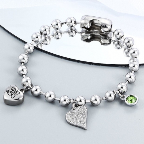 Stainless Steel uno de 50 Bracelet-CH220213-P12BKK