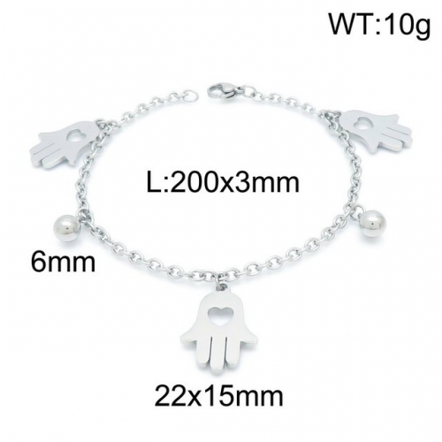 Stainless Steel Bracelet-kb152742-Z--10