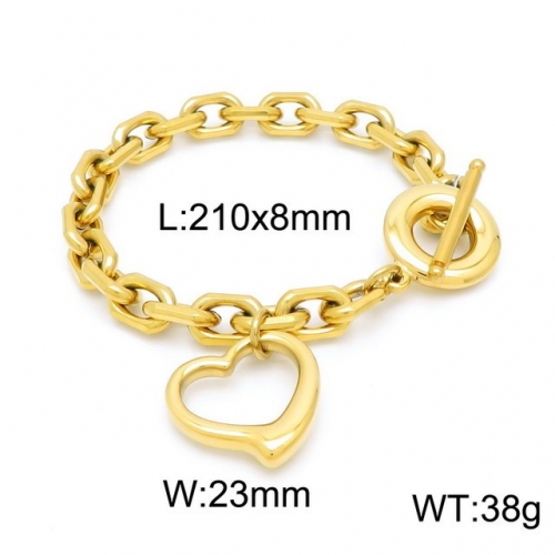 Stainless Steel Bracelet-kb152757-Z--22