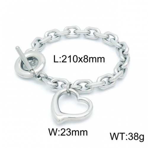 Stainless Steel Bracelet-kb152756-Z--17