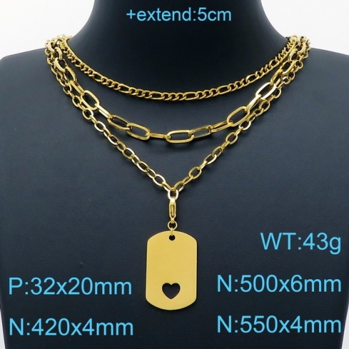 Stainless Steel Necklace-KK220217-KN200462-Z--24