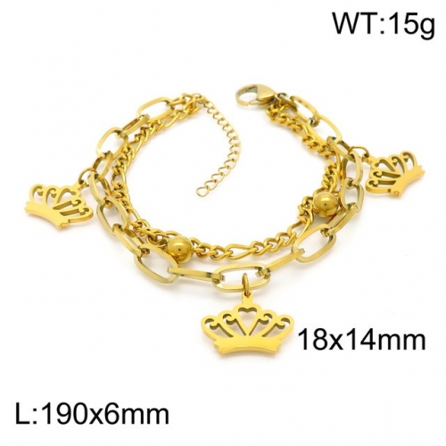 Stainless Steel Bracelet-kb153922-Z--18