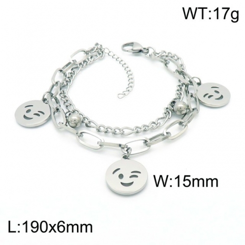 Stainless Steel Bracelet-kb153913-Z--12