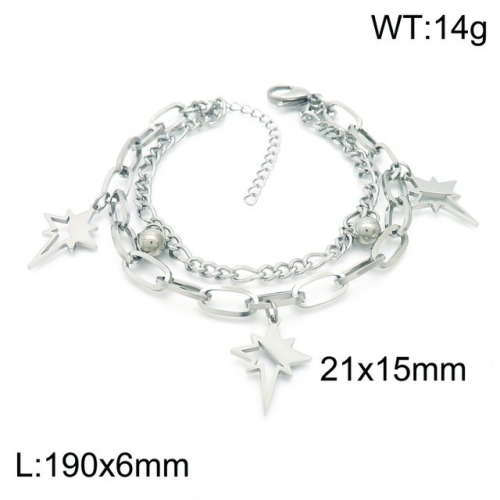 Stainless Steel Bracelet-kb153917-Z--12