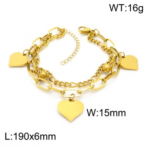 Stainless Steel Bracelet-kb153919-Z--18