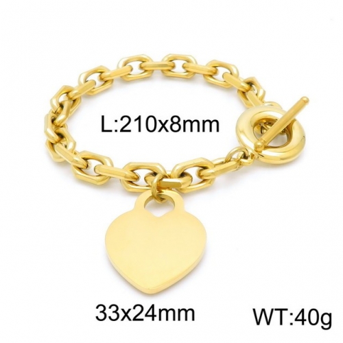 Stainless Steel Bracelet-kb152755-Z--22