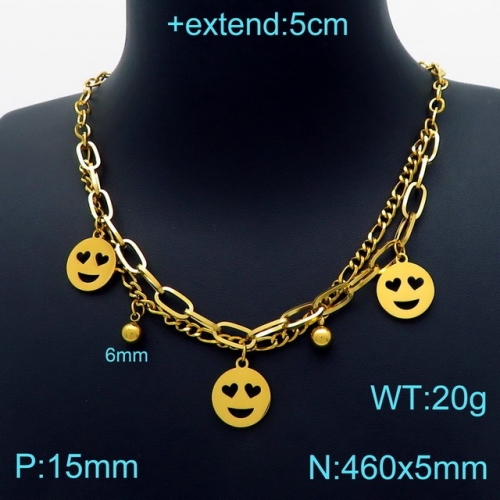 Stainless Steel Necklace-KK220217-KN203255-Z--24