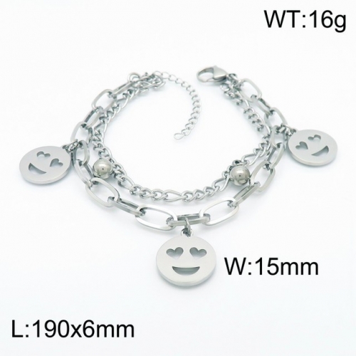 Stainless Steel Bracelet-kb153915-Z--12