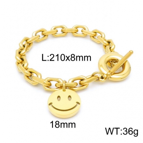 Stainless Steel Bracelet-kb152753-Z--22