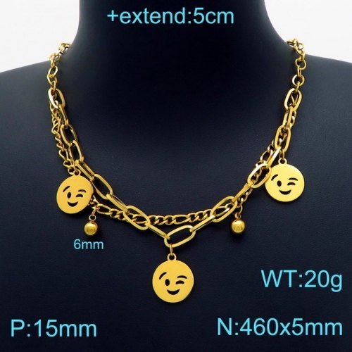 Stainless Steel Necklace-KK220217-KN203261-Z--24