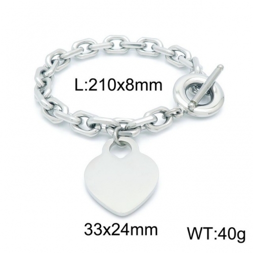 Stainless Steel Bracelet-kb152754-Z--17