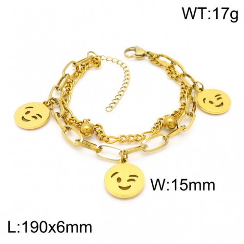 Stainless Steel Bracelet-kb153924-Z--18