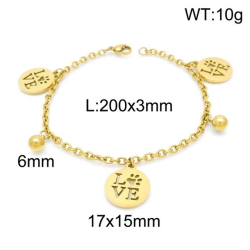 Stainless Steel Bracelet-kb152747-Z--14