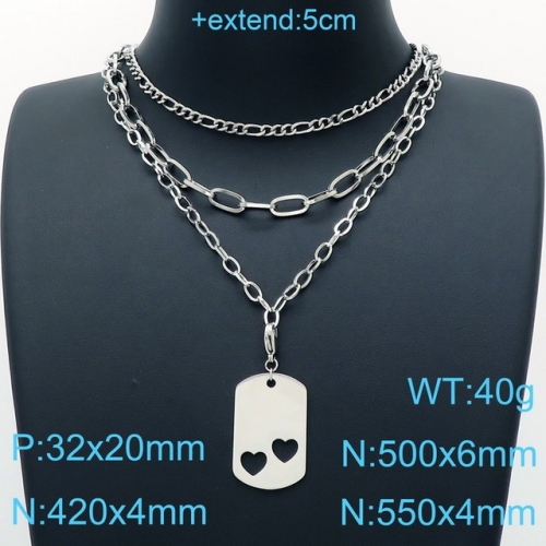 Stainless Steel Necklace-KK220217-KN200451-Z--15