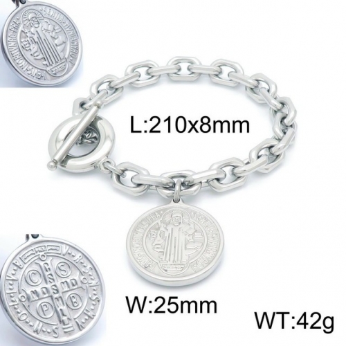 Stainless Steel Bracelet-kb152766-Z--17