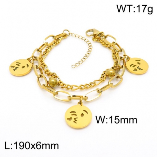 Stainless Steel Bracelet-kb153921-Z--18