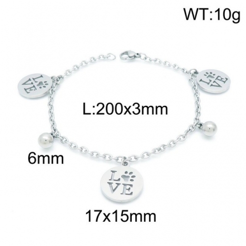 Stainless Steel Bracelet-kb152746-Z--10