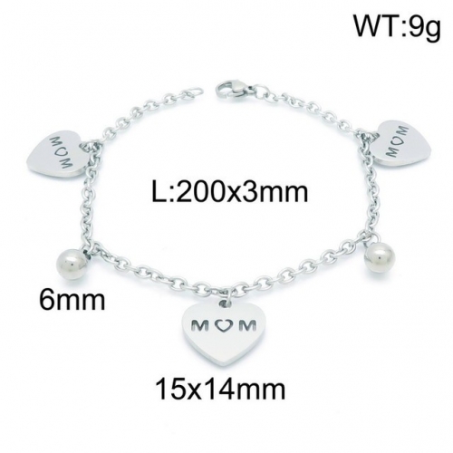 Stainless Steel Bracelet-kb152744-Z--10