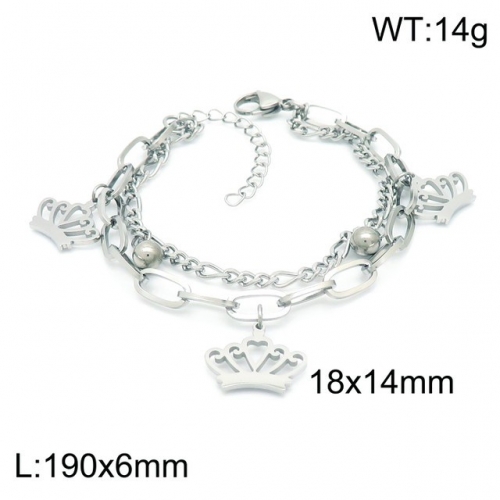 Stainless Steel Bracelet-kb153910-Z--12