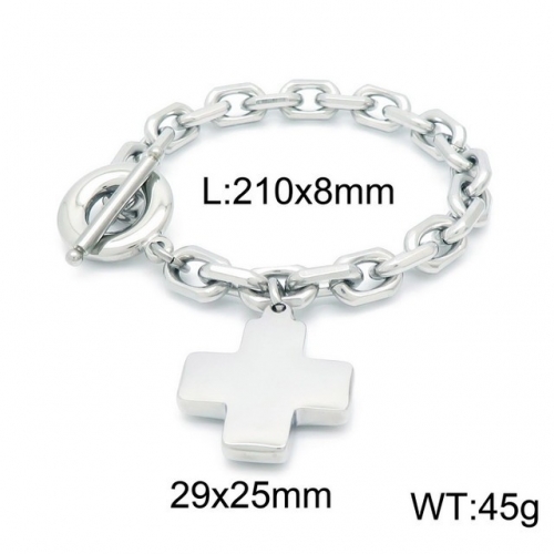 Stainless Steel Bracelet-kb152762-Z--17