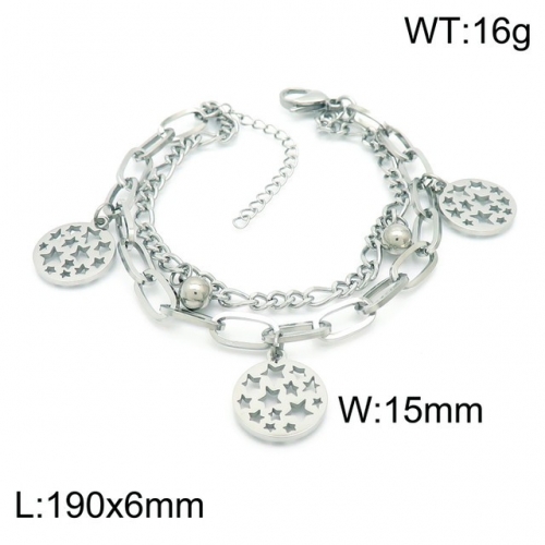 Stainless Steel Bracelet-kb153912-Z--12