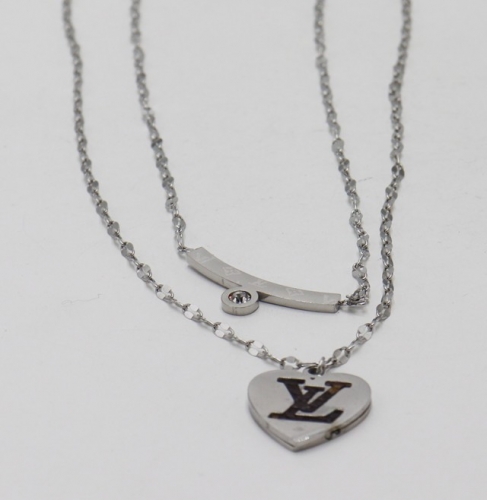 Stainless Steel Brand Necklace-SHK220304-IMG_8403