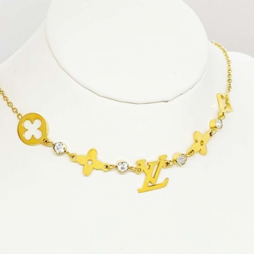 Stainless Steel Brand Necklace-RR220307-Rrx0451-18