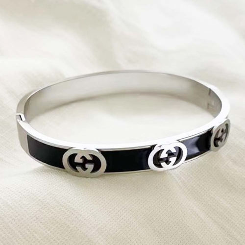 Stainless Steel Brand Bangle-RR220307-Rrs04021-23