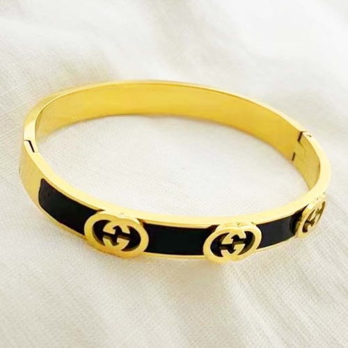 Stainless Steel Brand Bangle-RR220307-Rrs04022-24