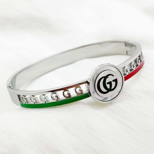 Stainless Steel Brand Bangle-RR220307-Rrs04023-23