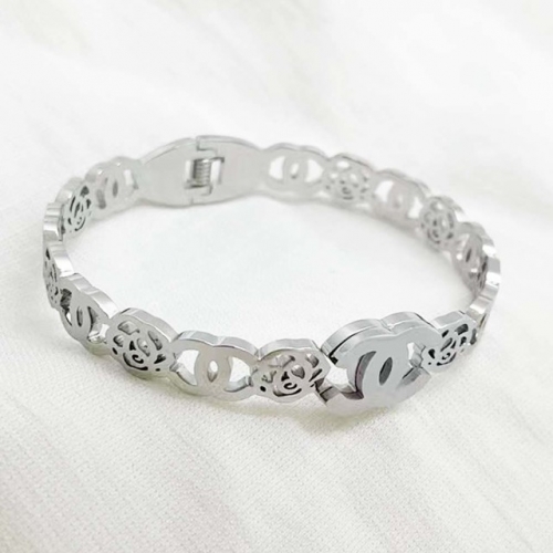 Stainless Steel Brand Bangle-RR220307-Rrs04019-23