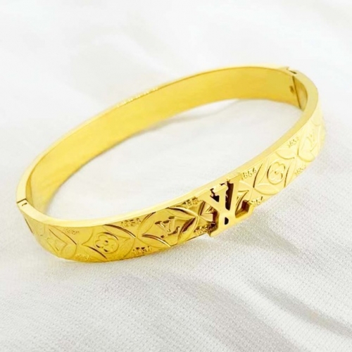 Stainless Steel Brand Bangle-RR220310-Rrs04031-24