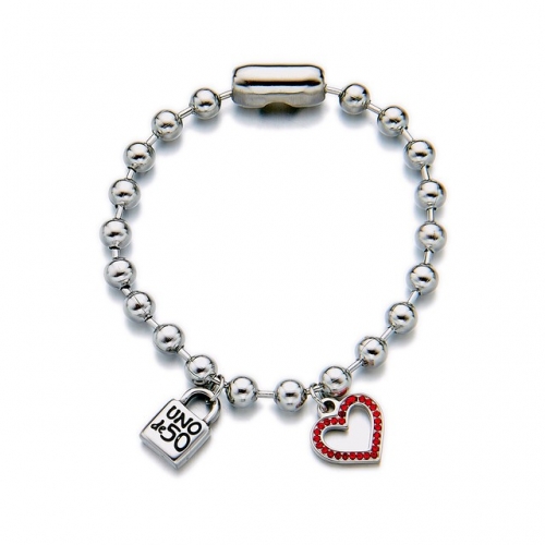 Stainless Steel Uno de 50 Bracelet-HF220311-UNSL2211-15