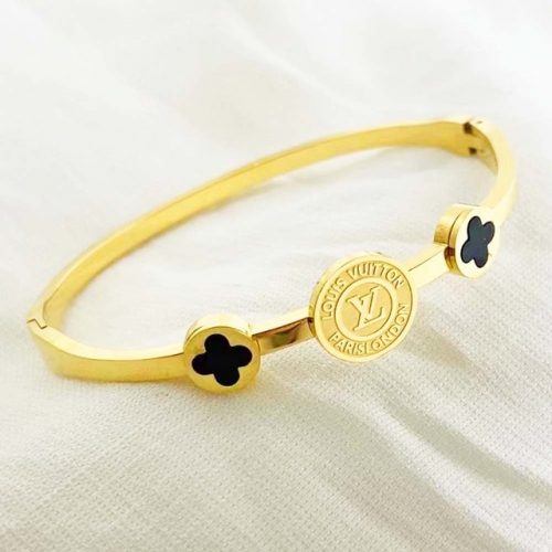 Stainless Steel Brand Bangle-RR220310-Rrs04029-24