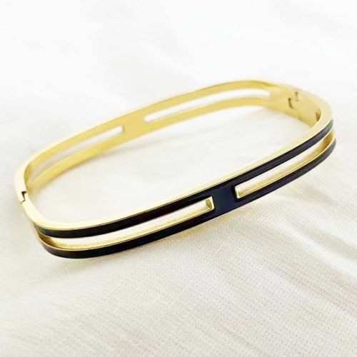 Stainless Steel Brand Bangle-RR220310-Rrs04041-24