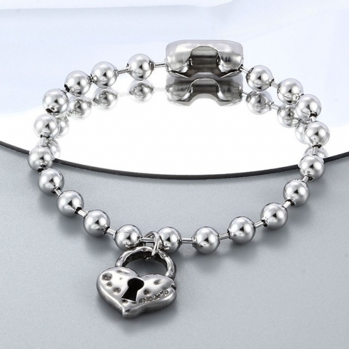 Stainless Steel Uno de 50 Bracelet-CH220311-P9SEFG