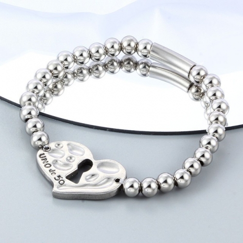 Stainless Steel Uno de 50 Bracelet-CH220311-P14TGT