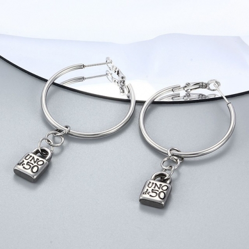 Stainless Steel Uno de 50 Earrings-CH220311-P9HHGR