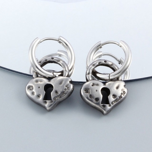 Stainless Steel Uno de 50 Earrings-CH220311-P8SJXN