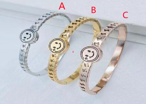 Stainless Steel Brand Bangle-photo shows-B