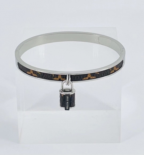 Stainless Steel Brand Bangle-XG220316-P17Q