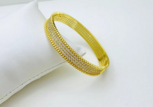 Stainless Steel Brand Bangle-XG220316-P20G